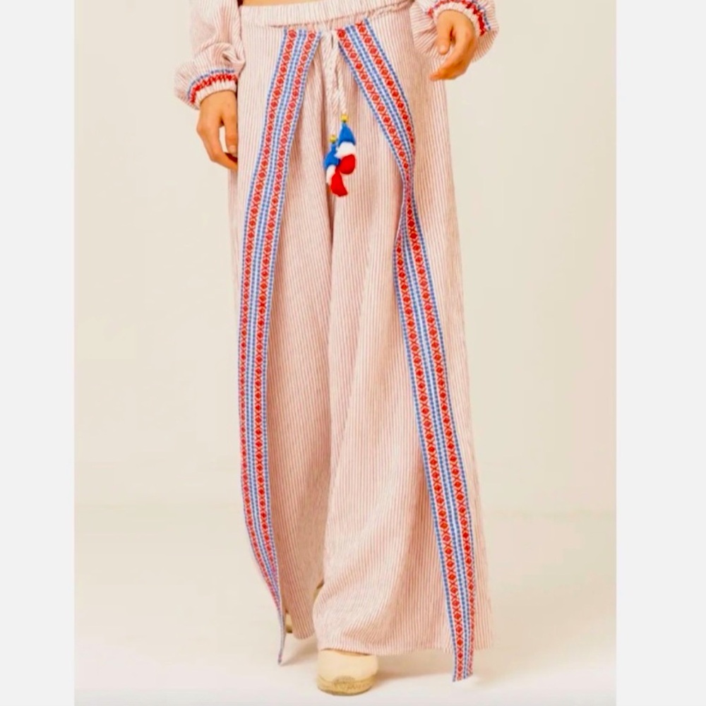 NWT Anthropology Laia Yasemin Striped Pants❤️